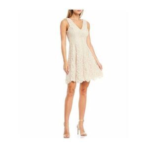 slim fit dress slacks Plus-Size Lace Fit-and-Flare Dress